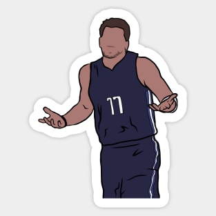 Luka Doncic Shrug Sticker